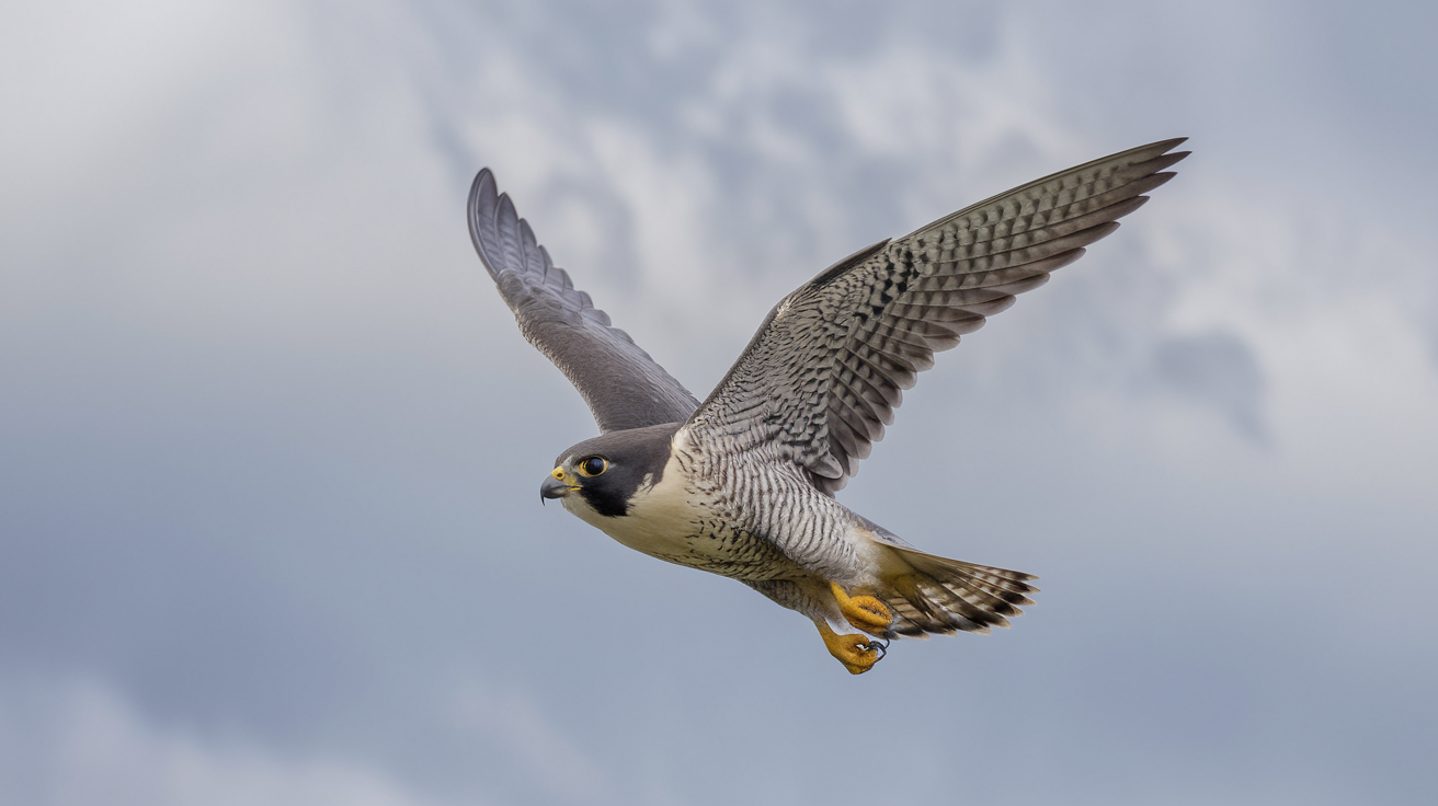 Peregrine Falcon in Flight